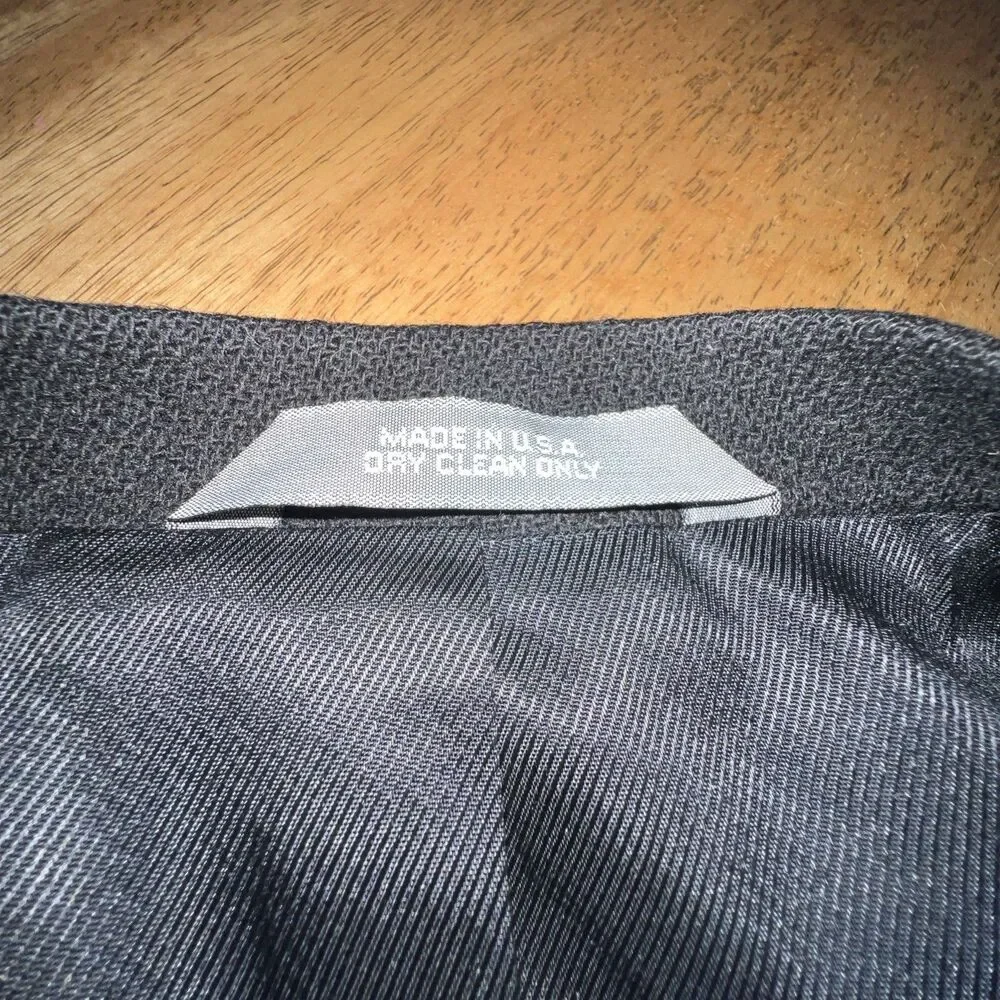 Haggar City Casuals Men’s Black Blazer‎ 44L Long Vintage Sport Coat